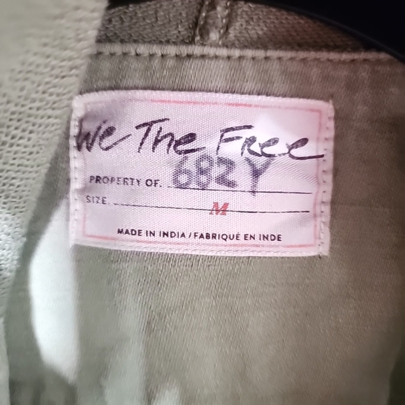 Free People Moto Stretch Olive jacket. Medium - Picture 6 of 7